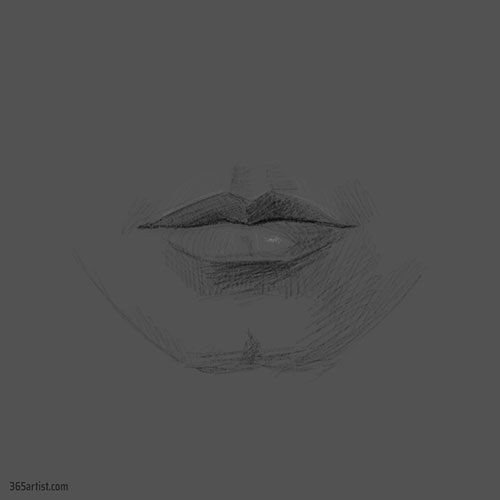 mouth drawing practice