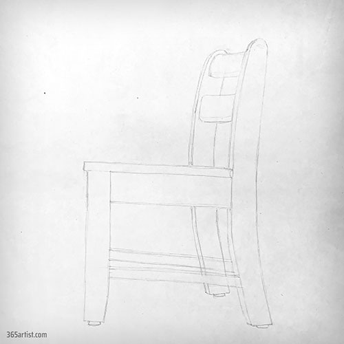 drawing of a chair