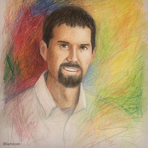 colored pencil portrait drawing