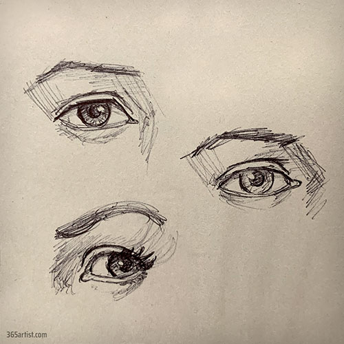 eye practice drawing