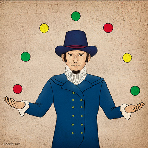 juggler illustration