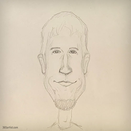 self portrait caricature